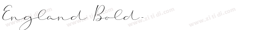 England Bold字体转换